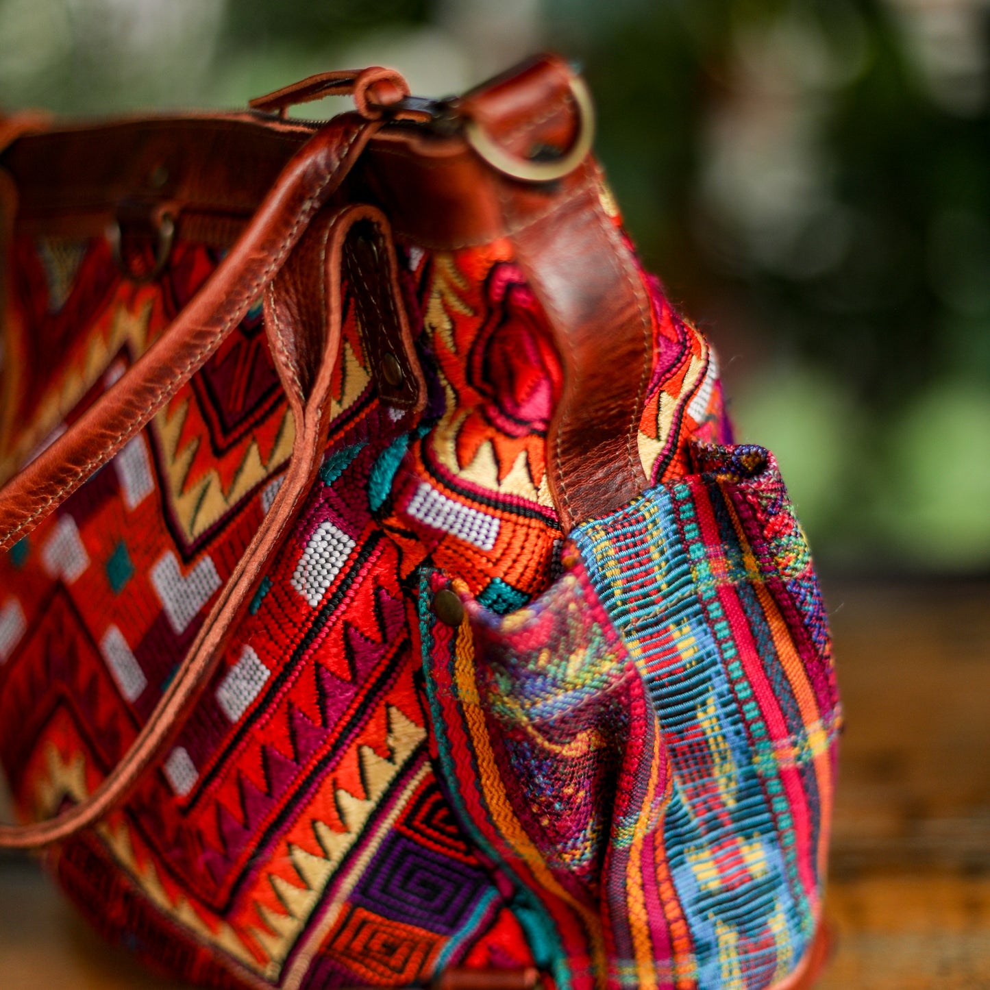 THE MEDIUM PERFECT BAG - OOAK HUIPIL - COPPER - NO. 19135