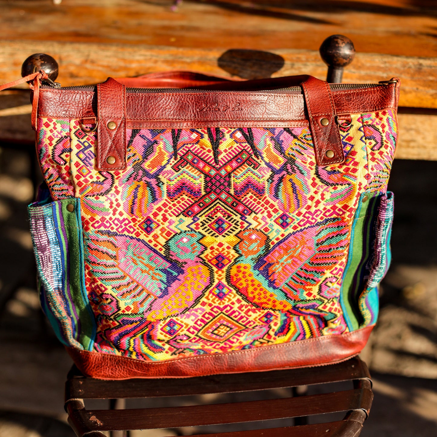 THE PERFECT BAG - OOAK HUIPIL - COPPER - NO. 19138