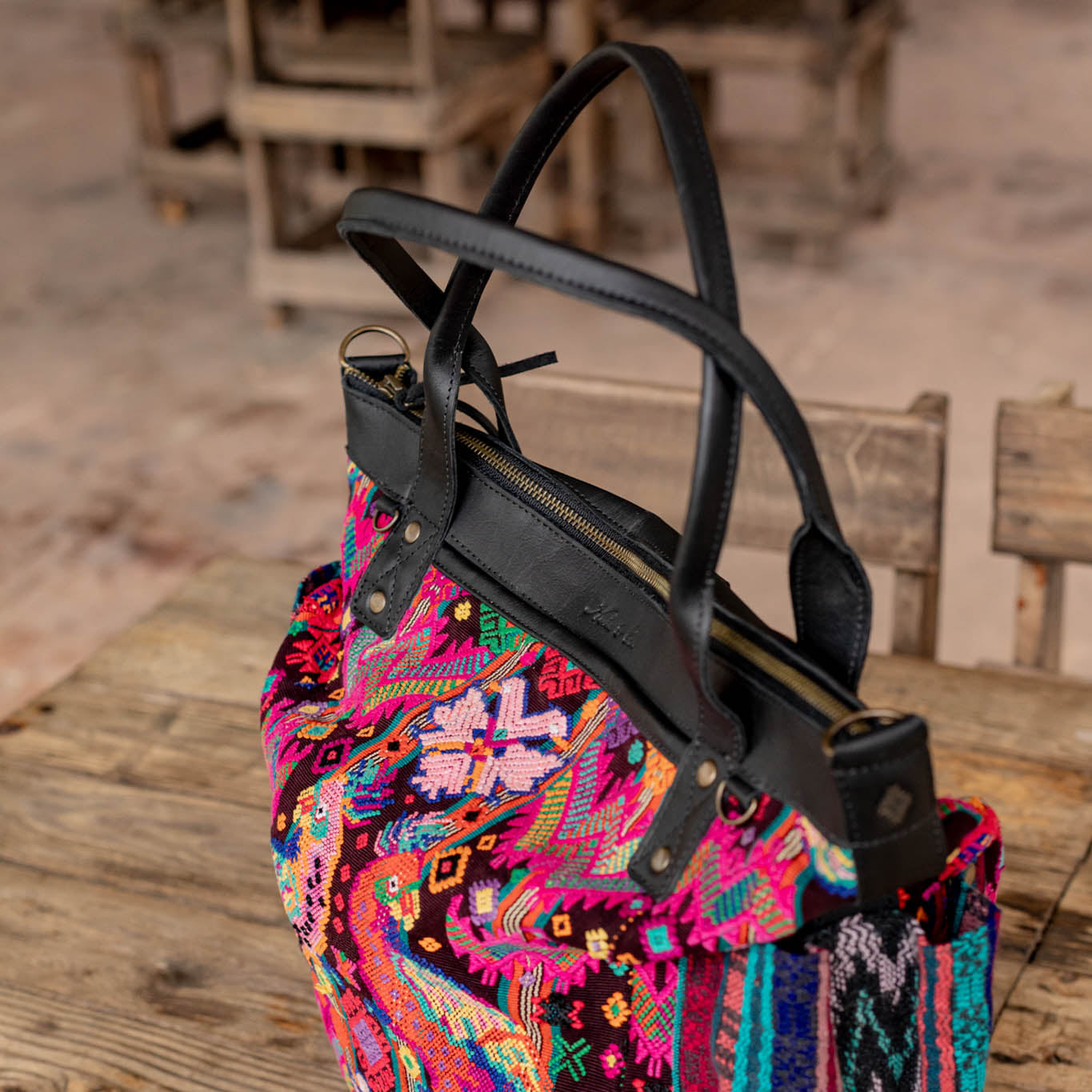 THE PERFECT BAG - OOAK HUIPIL - BLACK - NO. 16654