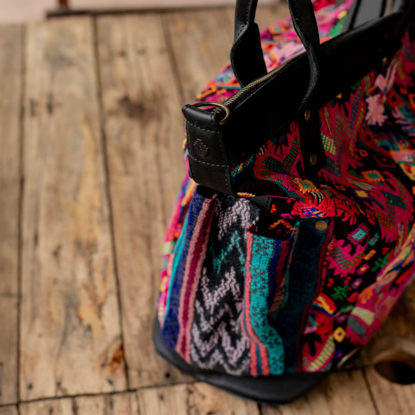 THE PERFECT BAG - OOAK HUIPIL - BLACK - NO. 16654