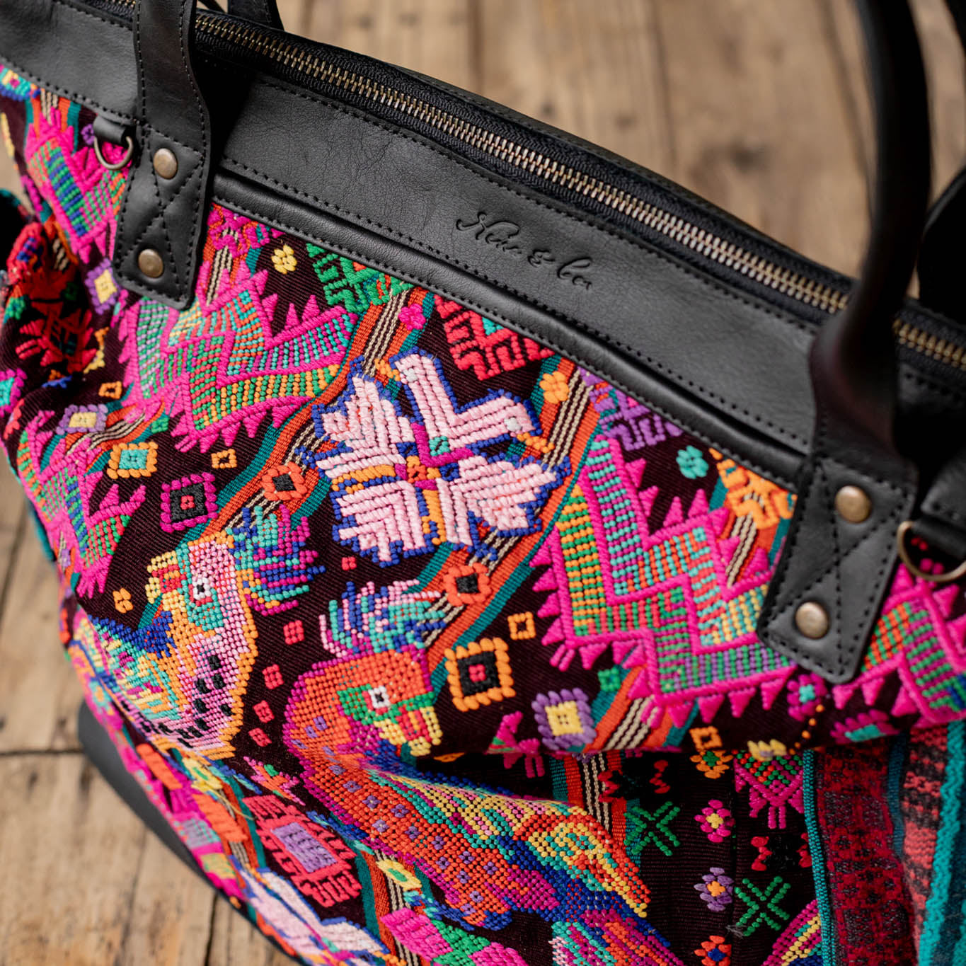 THE PERFECT BAG - OOAK HUIPIL - BLACK - NO. 16654