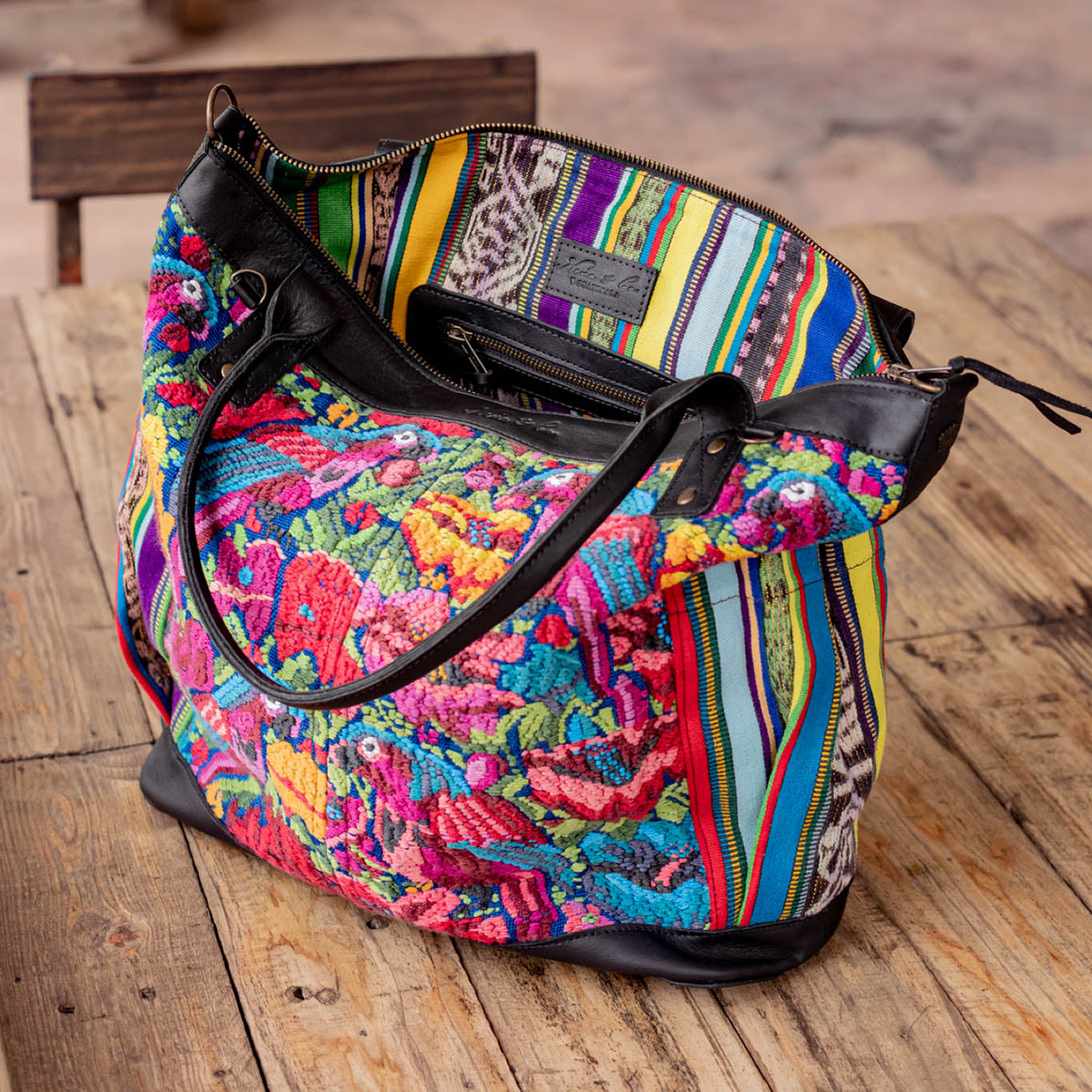 THE PERFECT BAG - OOAK HUIPIL - BLACK - NO. 16656