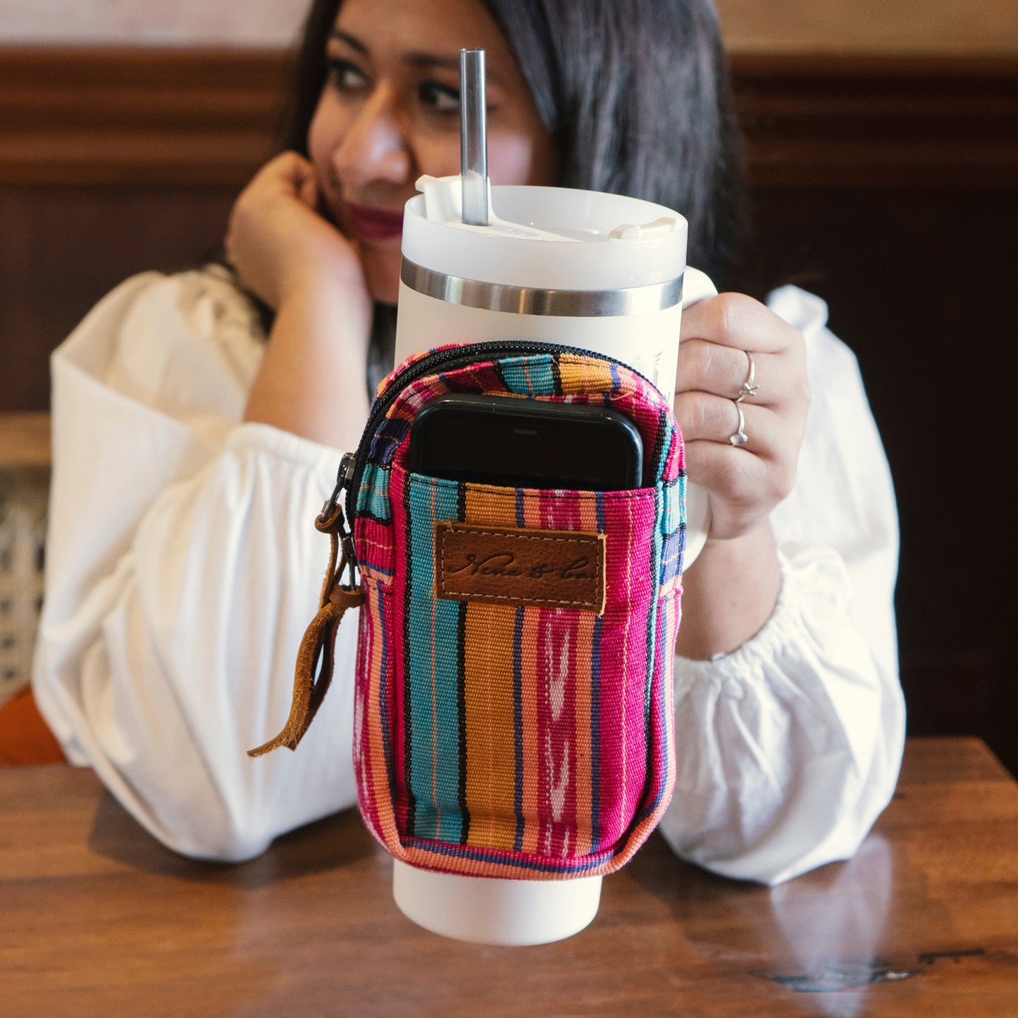 TUMBLER ACCESSORY POUCH - CORALINA - CAFE