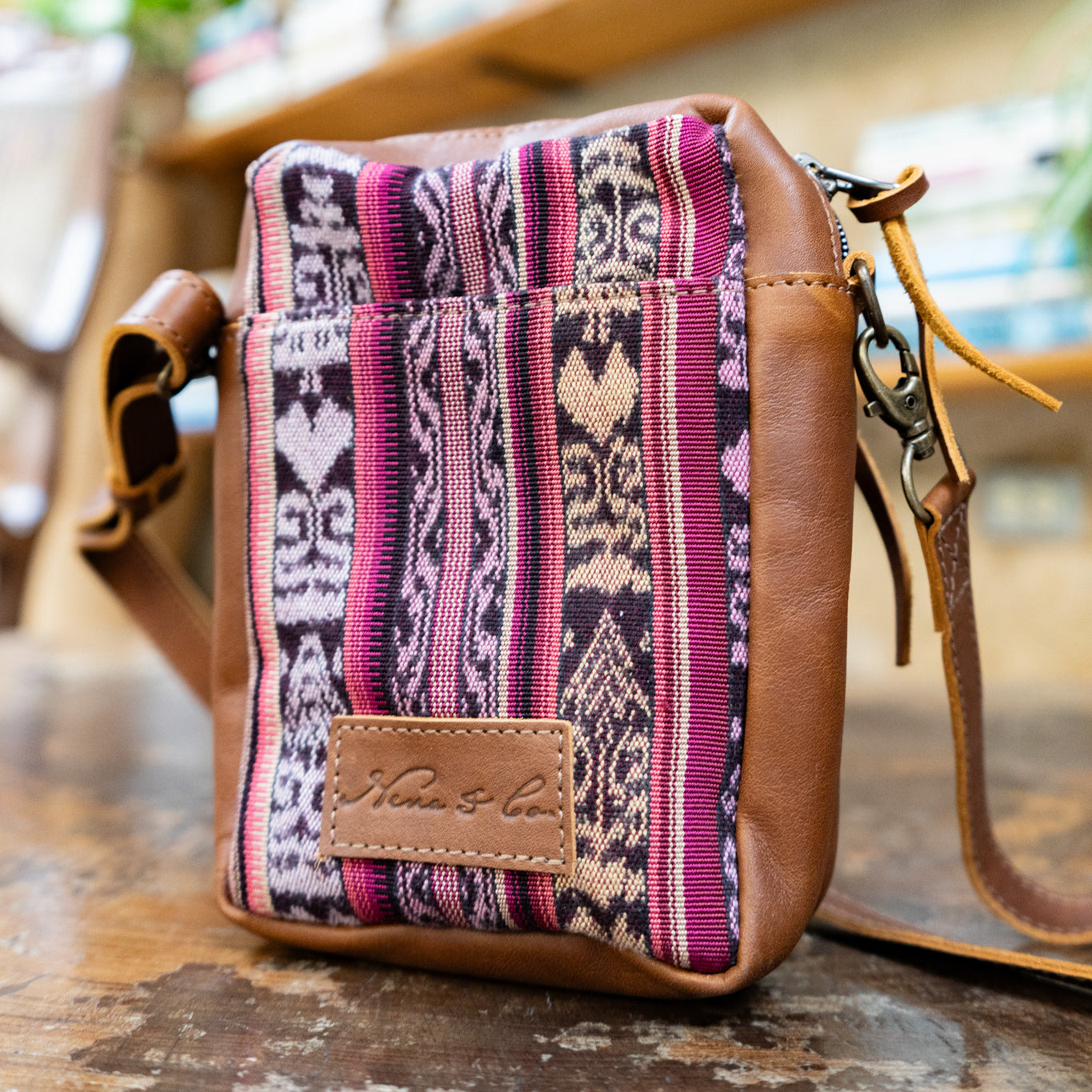 CROSSBODY TRAVEL BAG - CORTE - CAFE - NO. 13859