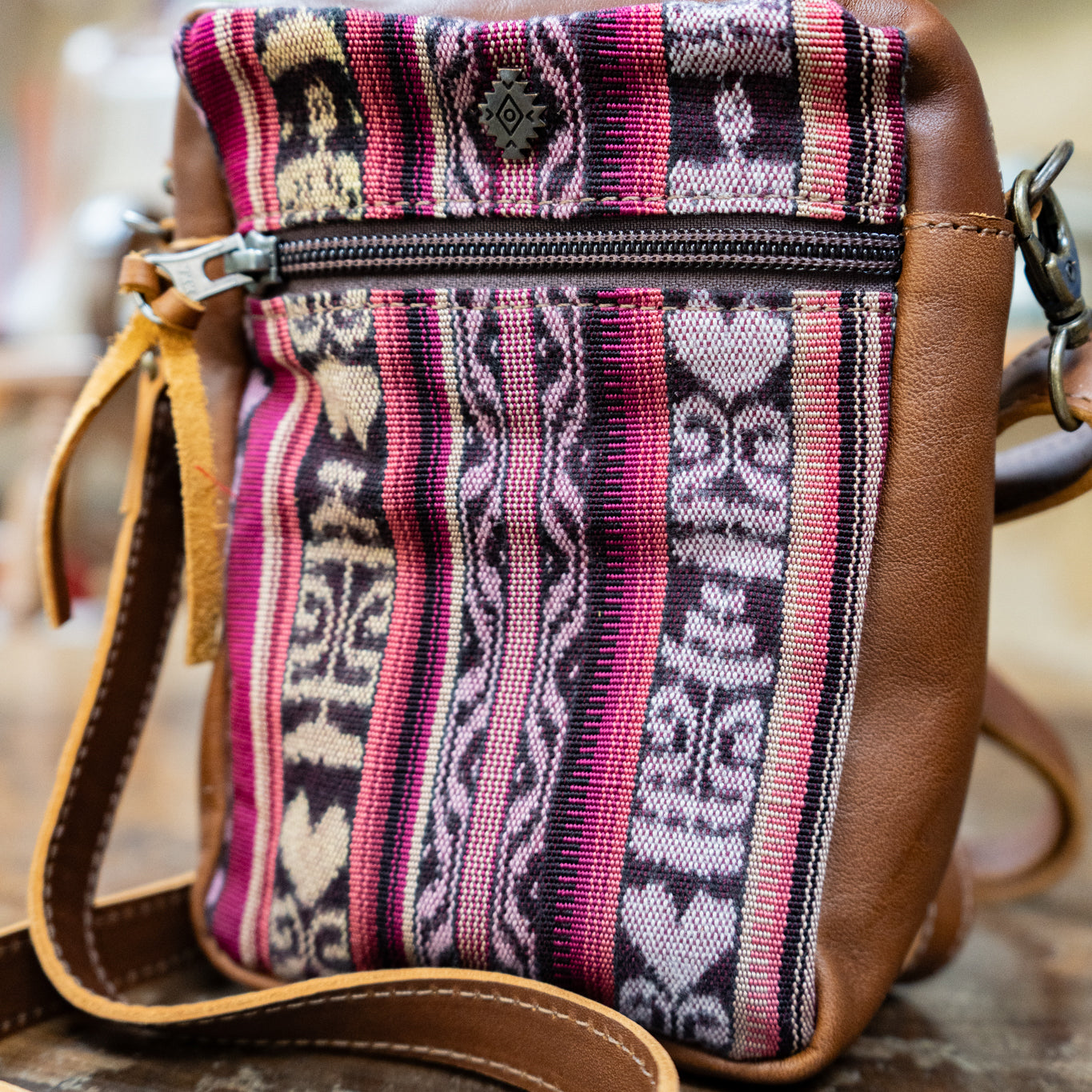 CROSSBODY TRAVEL BAG - CORTE - CAFE - NO. 13859