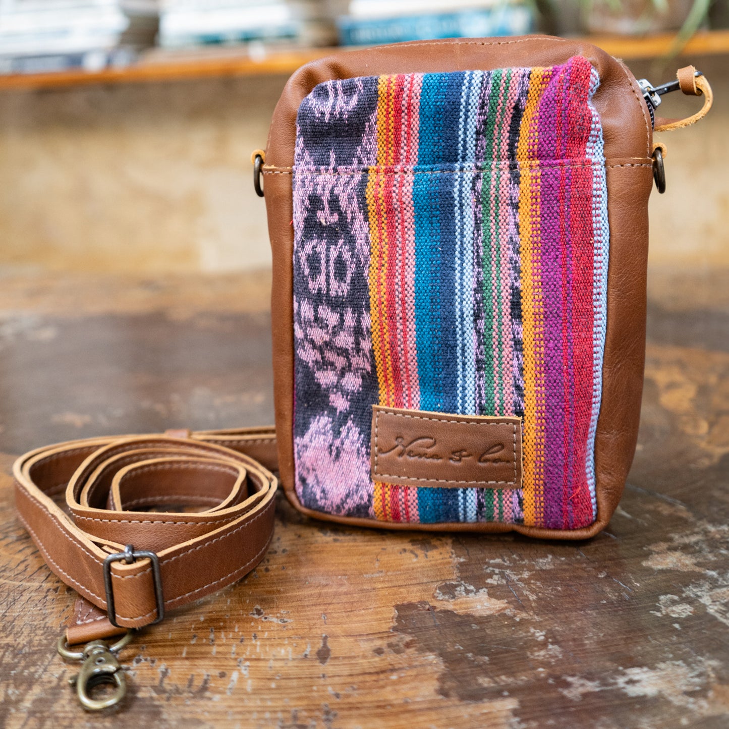 CROSSBODY TRAVEL BAG - CORTE - CAFE - NO. 13864