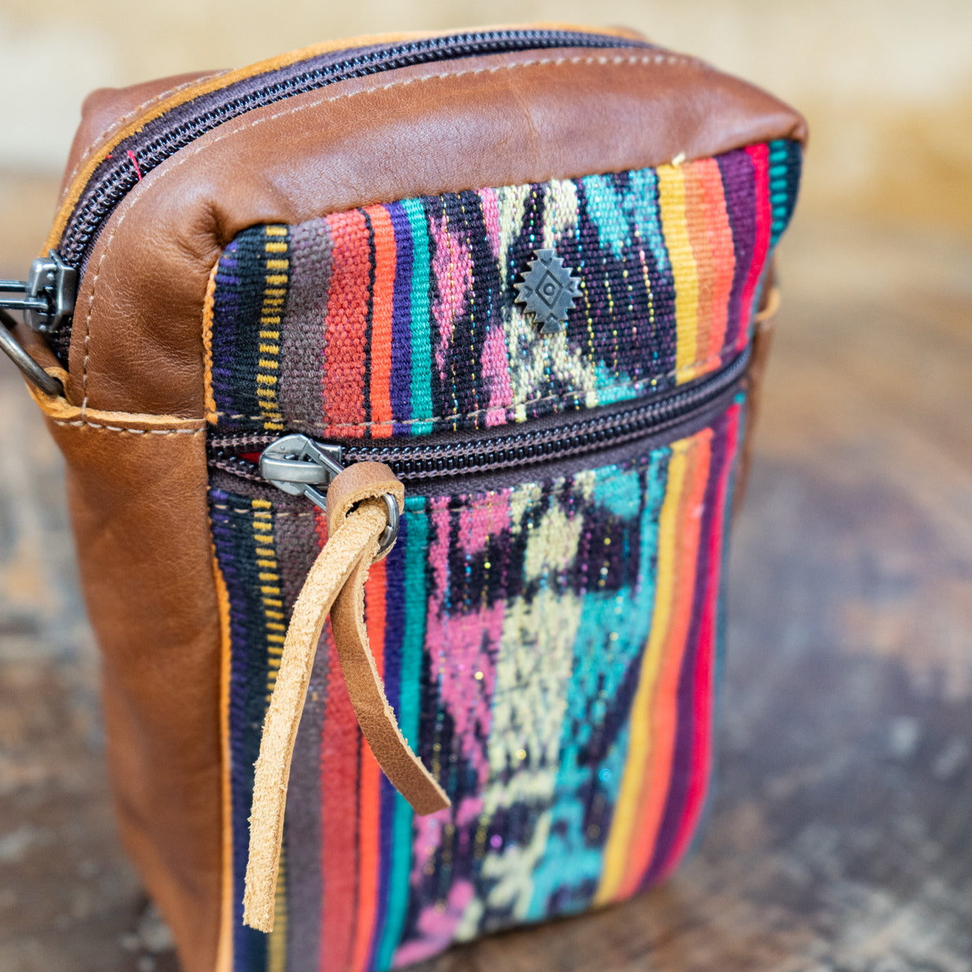 CROSSBODY TRAVEL BAG - CORTE - CAFE - NO. 13858