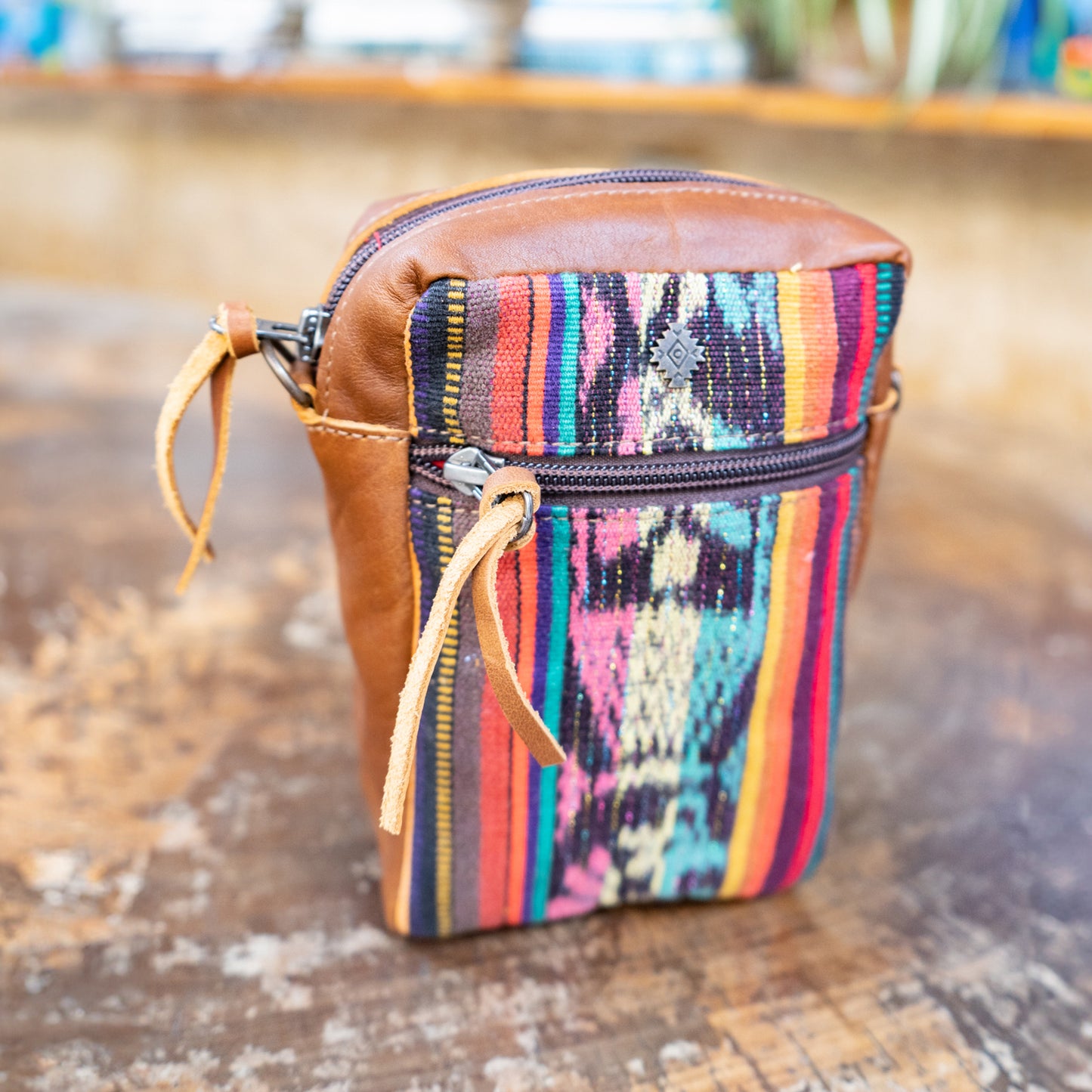 CROSSBODY TRAVEL BAG - CORTE - CAFE - NO. 13858