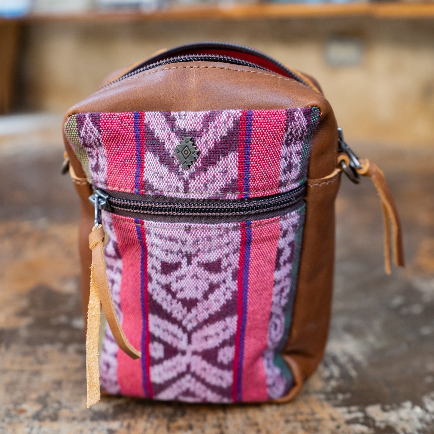 CROSSBODY TRAVEL BAG - CORTE - CAFE - NO. 13857
