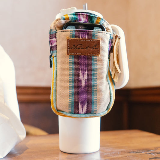 TUMBLER ACCESSORY POUCH - LOTUS - CAFE