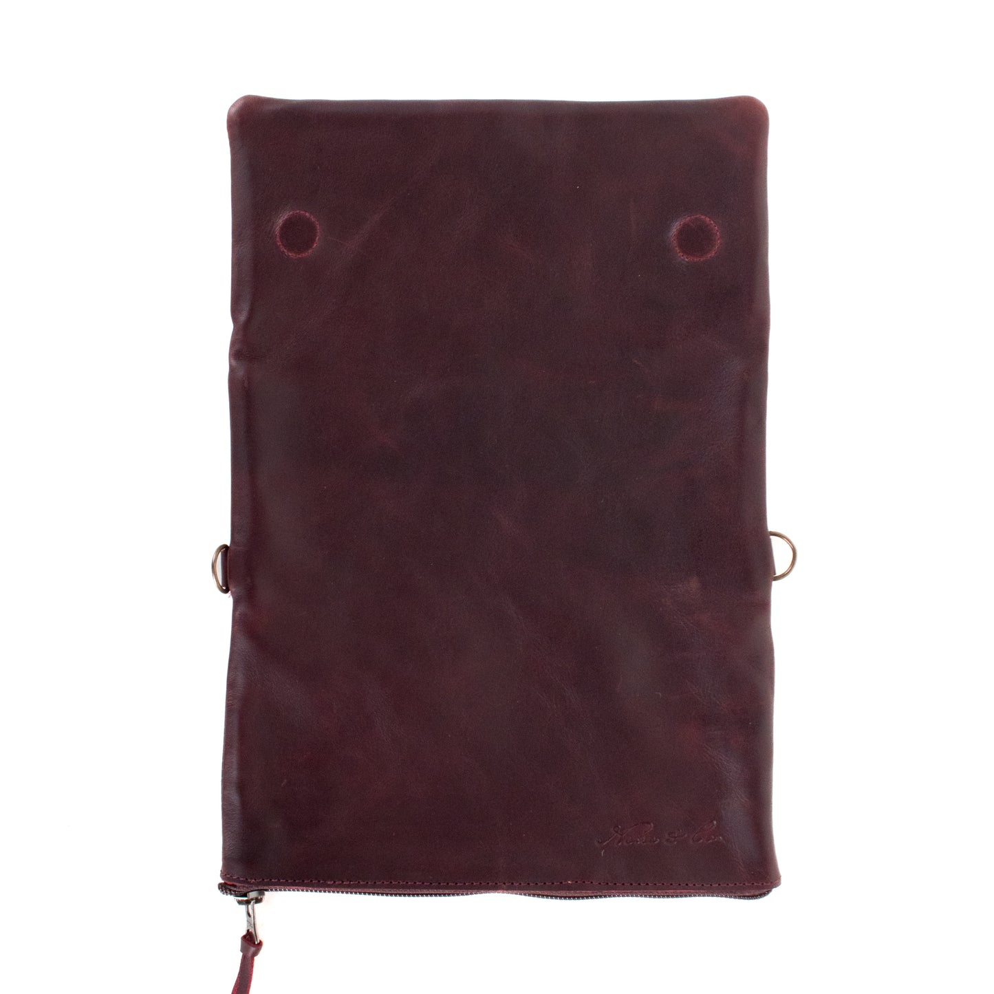 TRI-FOLD WALLET - FULL LEATHER - VINO TINTO