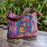 SMALL PENELOPE BAG - OOAK HUIPIL - VINO TINTO - NO. 201538