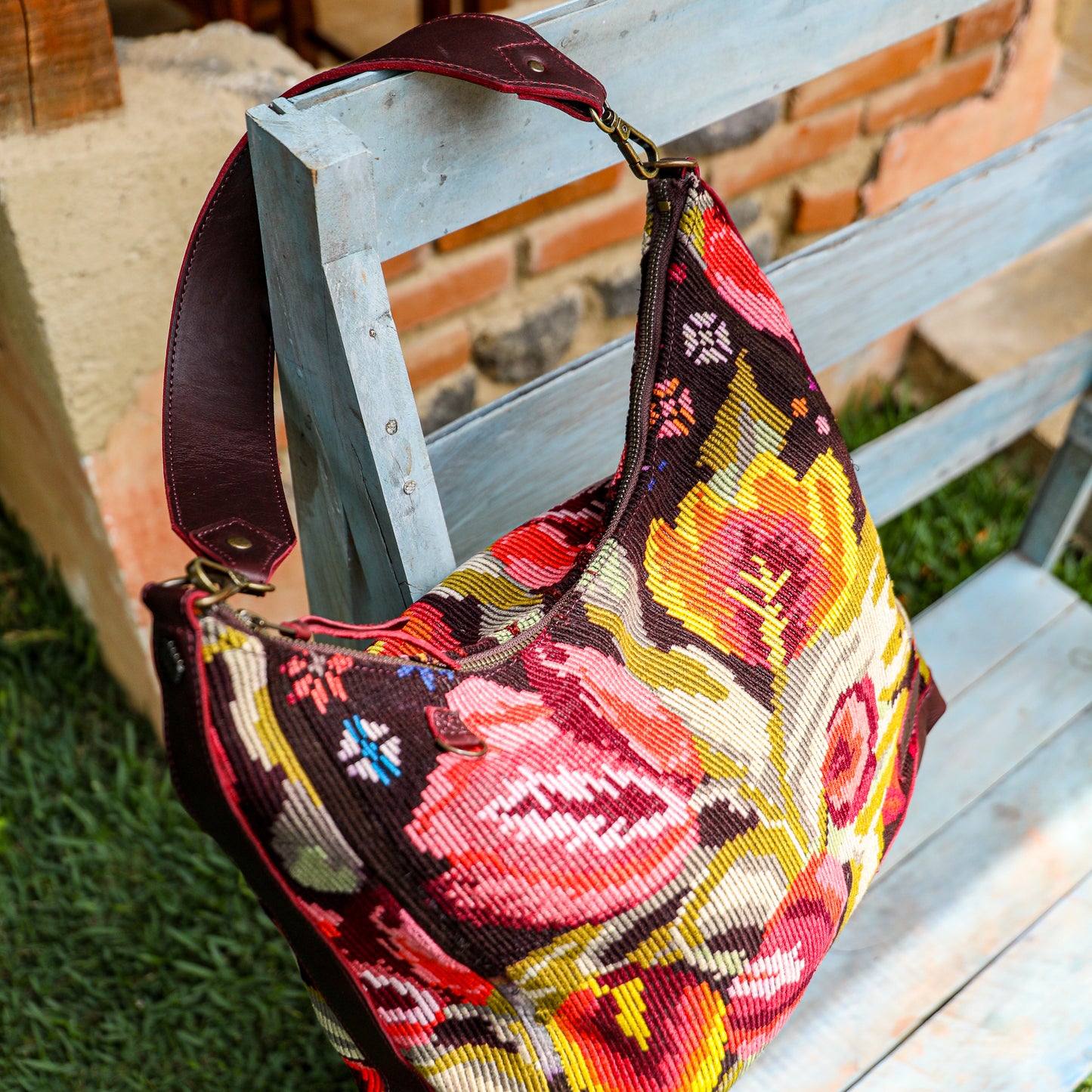 PENELOPE BAG - OOAK HUIPIL - VINO TINTO - NO. 201535