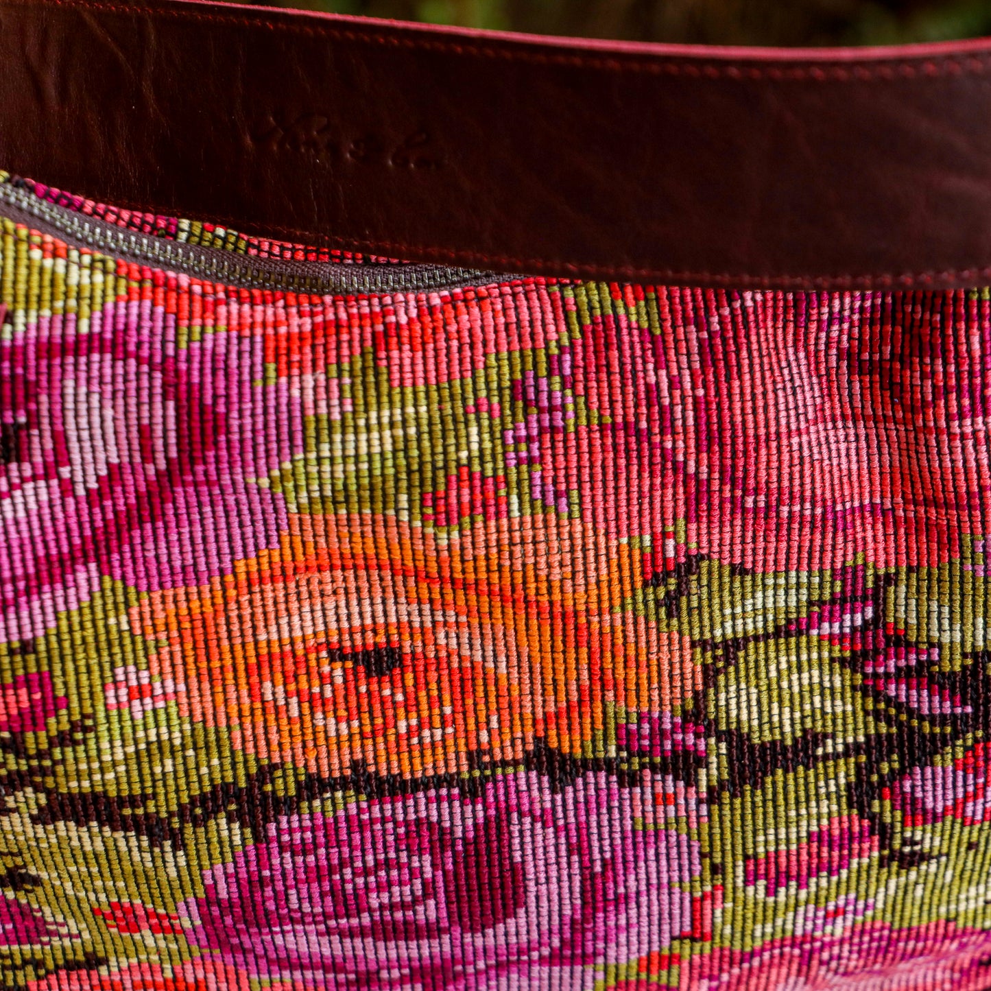 **SHIP WINDOW** PENELOPE BAG - OOAK HUIPIL - VINO TINTO - NO. 201528
