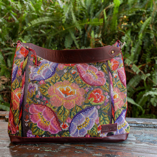 **SHIP WINDOW** PENELOPE BAG - OOAK HUIPIL - VINO TINTO - NO. 201531