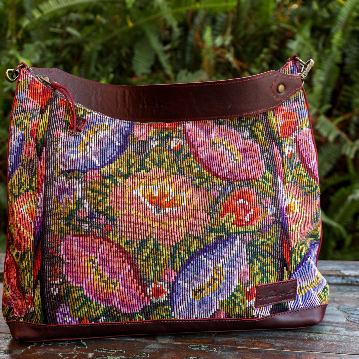 **SHIP WINDOW** PENELOPE BAG - OOAK HUIPIL - VINO TINTO - NO. 201531