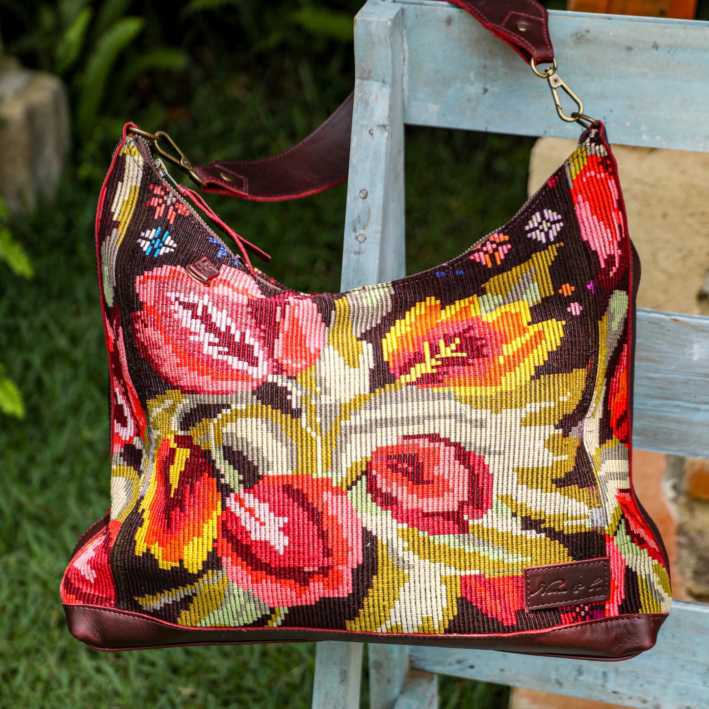 PENELOPE BAG - OOAK HUIPIL - VINO TINTO - NO. 201535