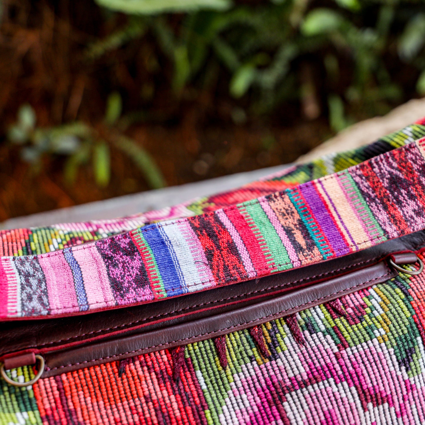 **SHIP WINDOW** BEATRIZ CDB + DIAMANTE STRAP - OOAK HUIPIL - VINO TINTO - NO. 201565