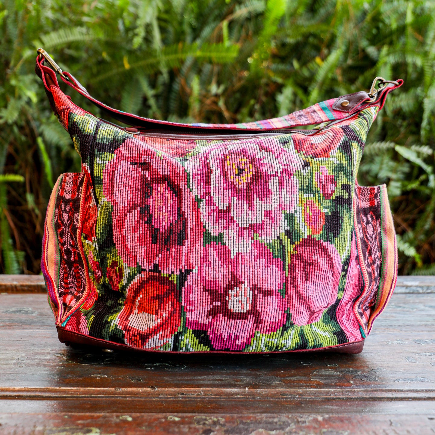 **SHIP WINDOW** BEATRIZ CDB + DIAMANTE STRAP - OOAK HUIPIL - VINO TINTO - NO. 201565