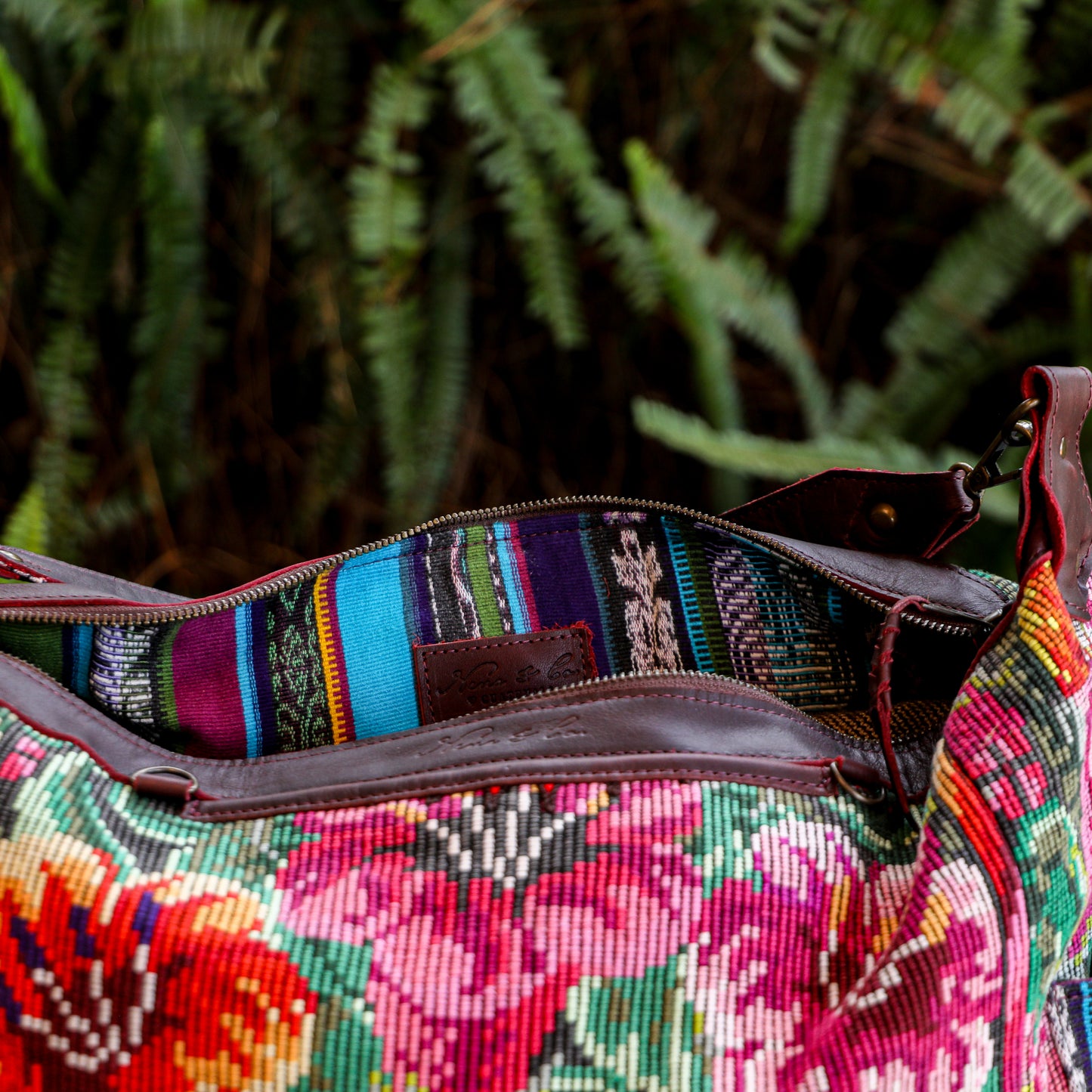**SHIP WINDOW** BEATRIZ CDB + DIAMANTE STRAP - OOAK HUIPIL - VINO TINTO - NO. 201567