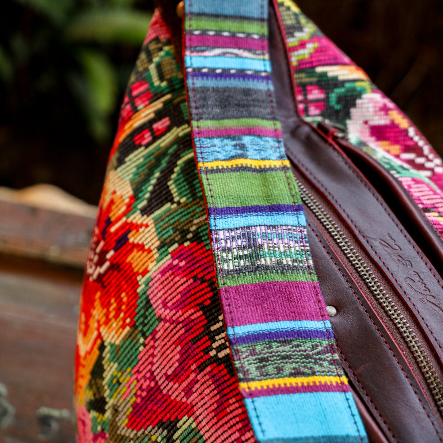 **SHIP WINDOW** BEATRIZ CDB + DIAMANTE STRAP - OOAK HUIPIL - VINO TINTO - NO. 201567