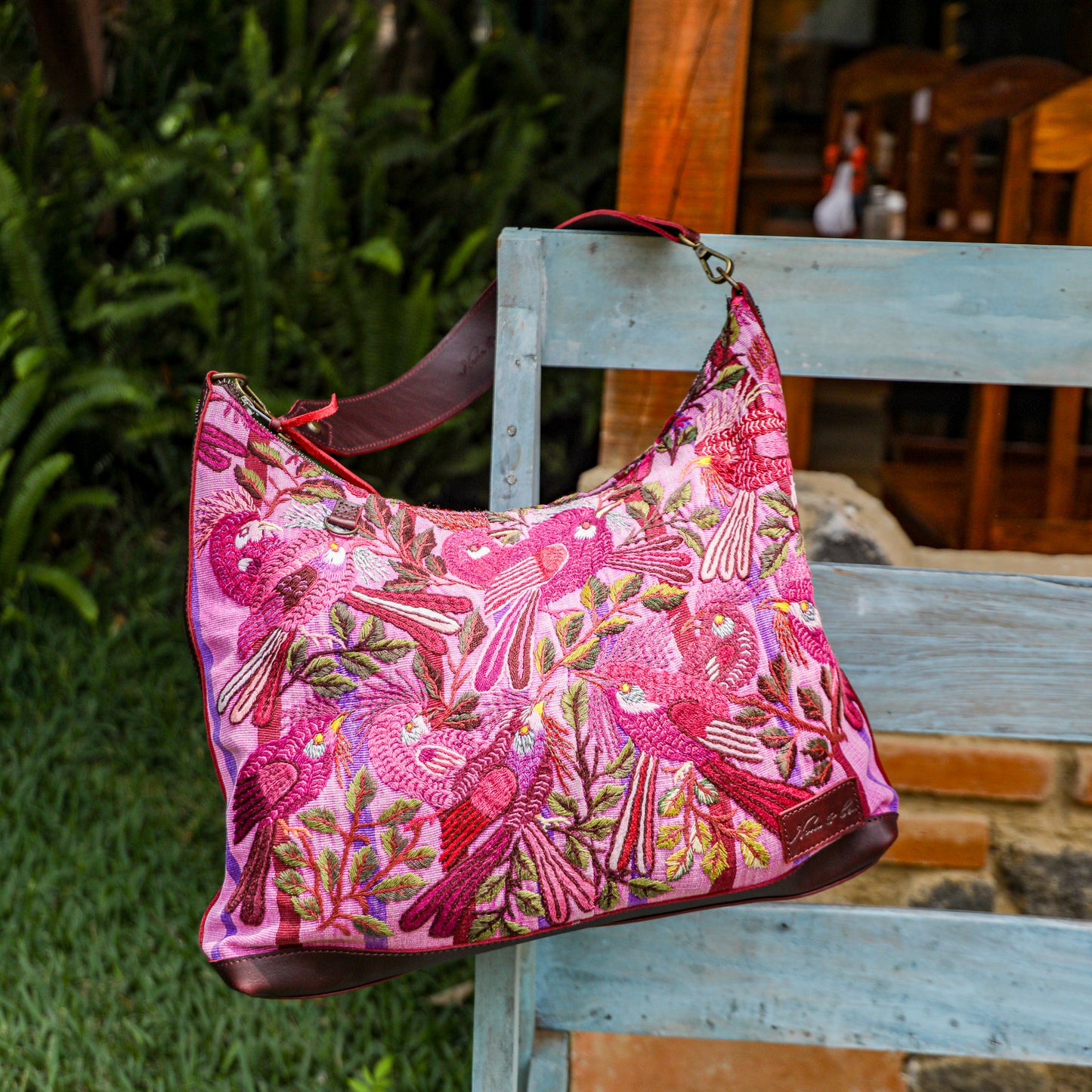 PENELOPE BAG - OOAK HUIPIL - VINO TINTO - NO. 201534