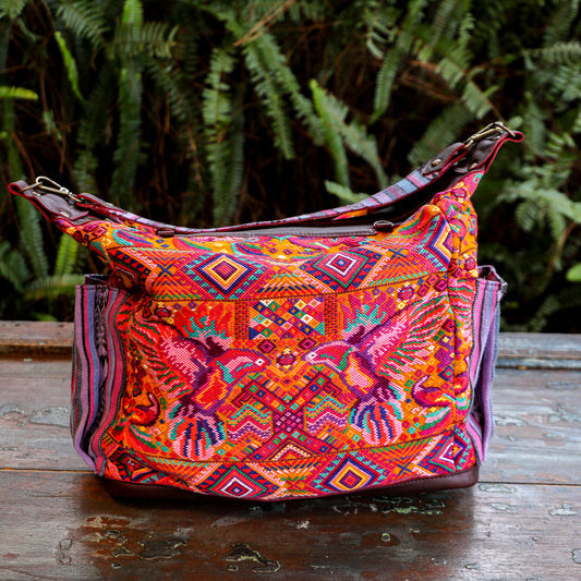**SHIP WINDOW** BEATRIZ CDB + DIAMANTE STRAP - OOAK HUIPIL - VINO TINTO - NO. 201566