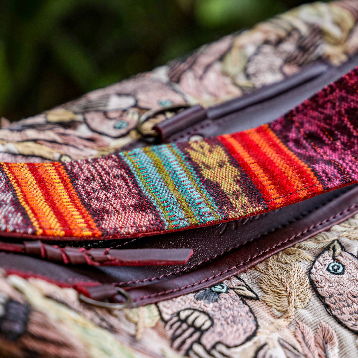 **SHIP WINDOW** BEATRIZ MCDB + DIAMANTE STRAP - OOAK HUIPIL - VINO TINTO - NO. 201561