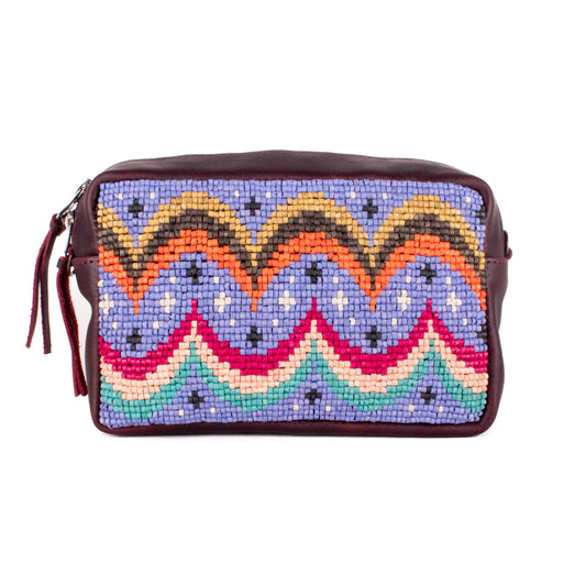 WANDER CROSSBODY SET - H&S BEADED PANEL - BAJA INSPIRED - VINO TINTO