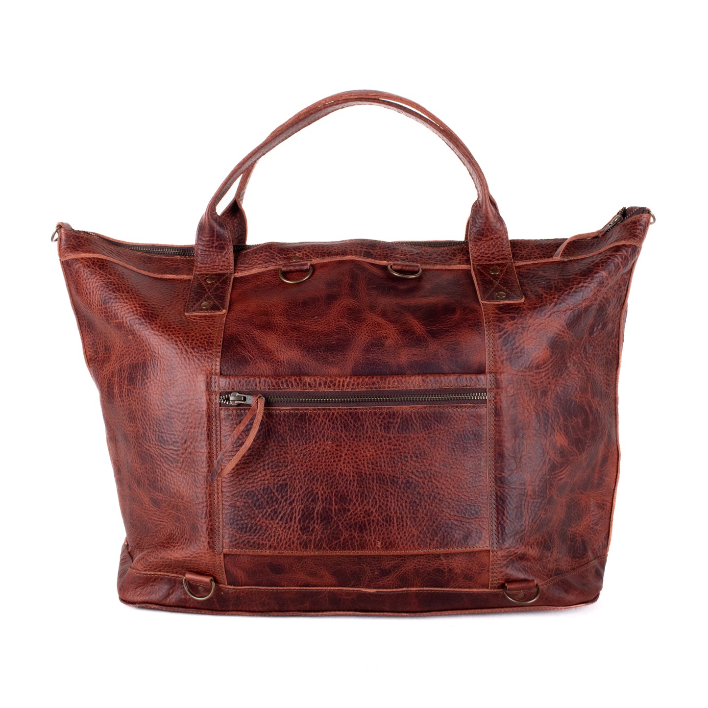 UPDATED PERFECT WEEKENDER - FULL LEATHER - COPPER