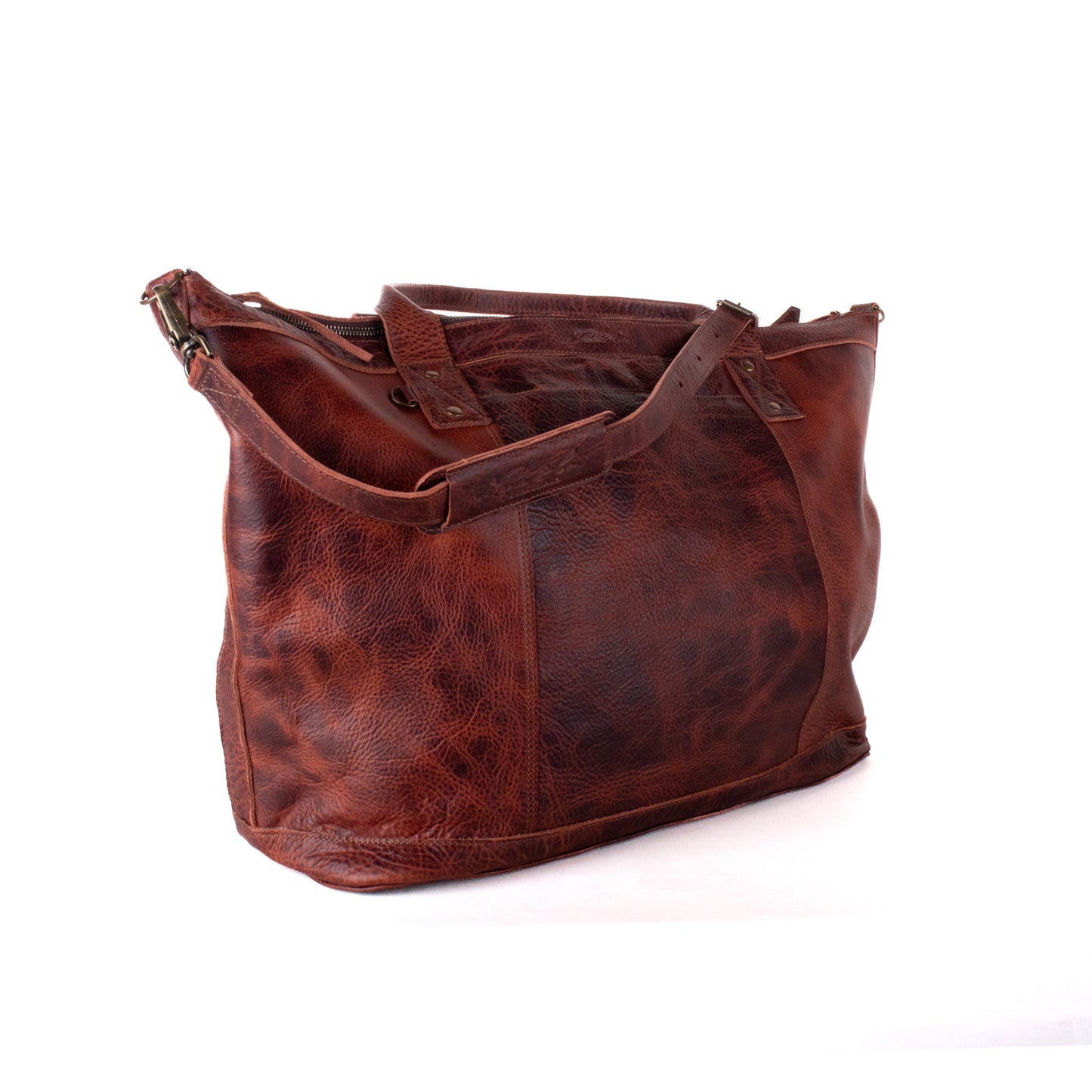 UPDATED PERFECT WEEKENDER - FULL LEATHER - COPPER