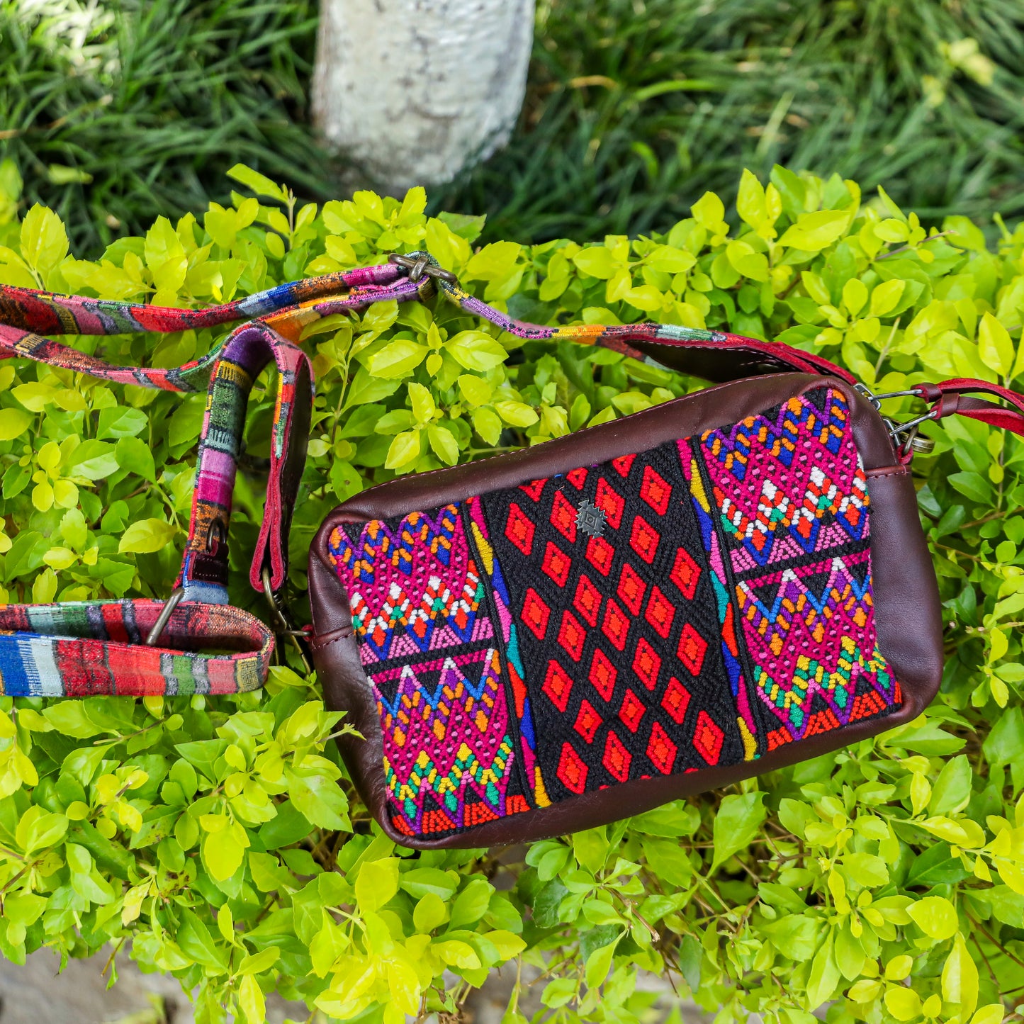 WANDER CROSSBODY SET - OOAK HUIPIL - VINO TINTO - NO. 201430