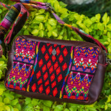WANDER CROSSBODY SET - OOAK HUIPIL - VINO TINTO - NO. 201430