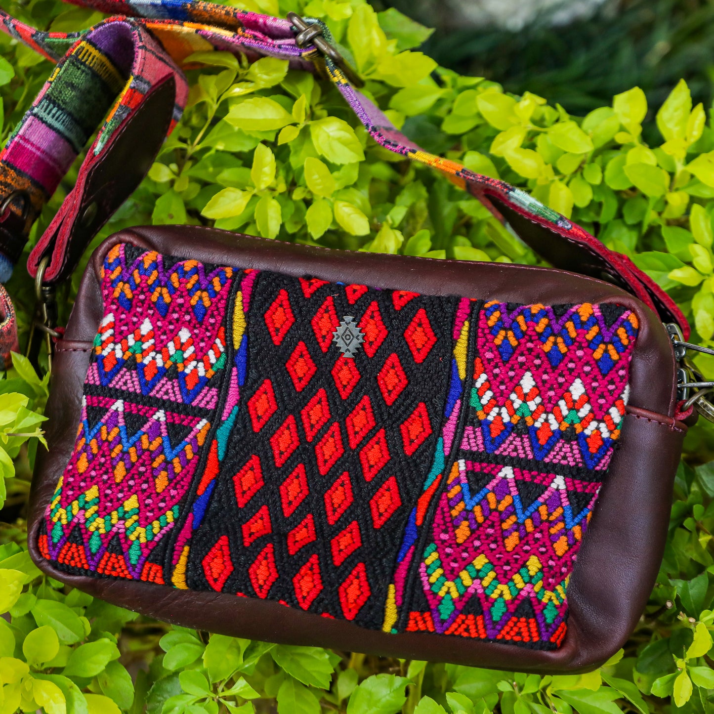 WANDER CROSSBODY SET - OOAK HUIPIL - VINO TINTO - NO. 201430
