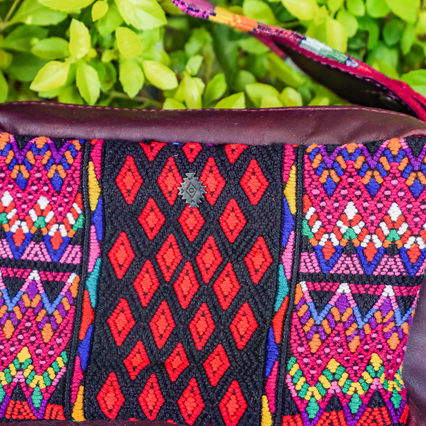 WANDER CROSSBODY SET - OOAK HUIPIL - VINO TINTO - NO. 201430