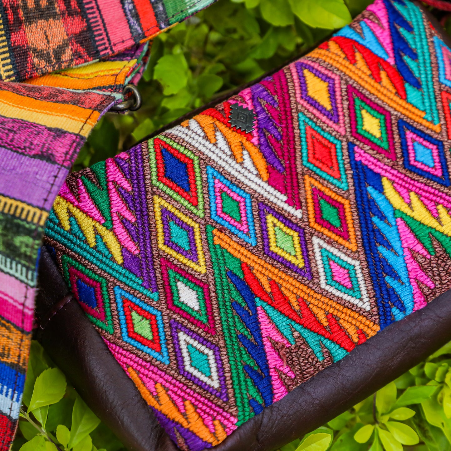 WANDER CROSSBODY SET - OOAK HUIPIL - VINO TINTO - NO. 201422