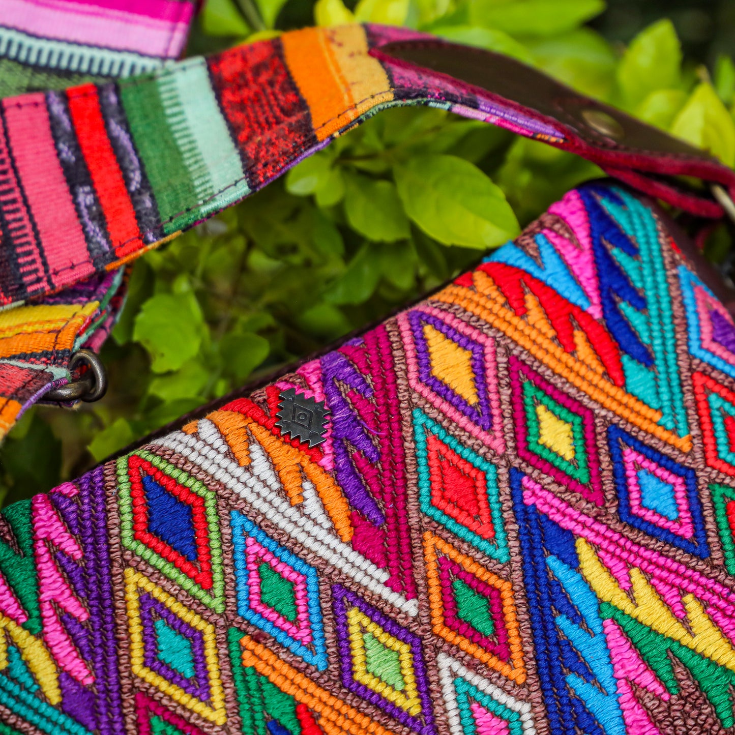 WANDER CROSSBODY SET - OOAK HUIPIL - VINO TINTO - NO. 201422