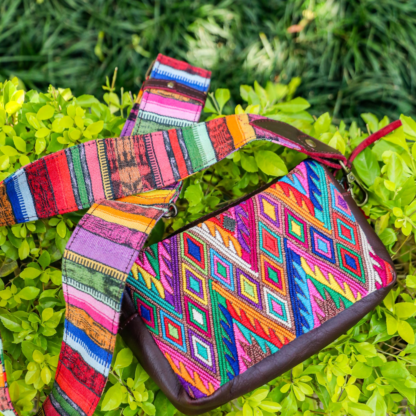 WANDER CROSSBODY SET - OOAK HUIPIL - VINO TINTO - NO. 201422