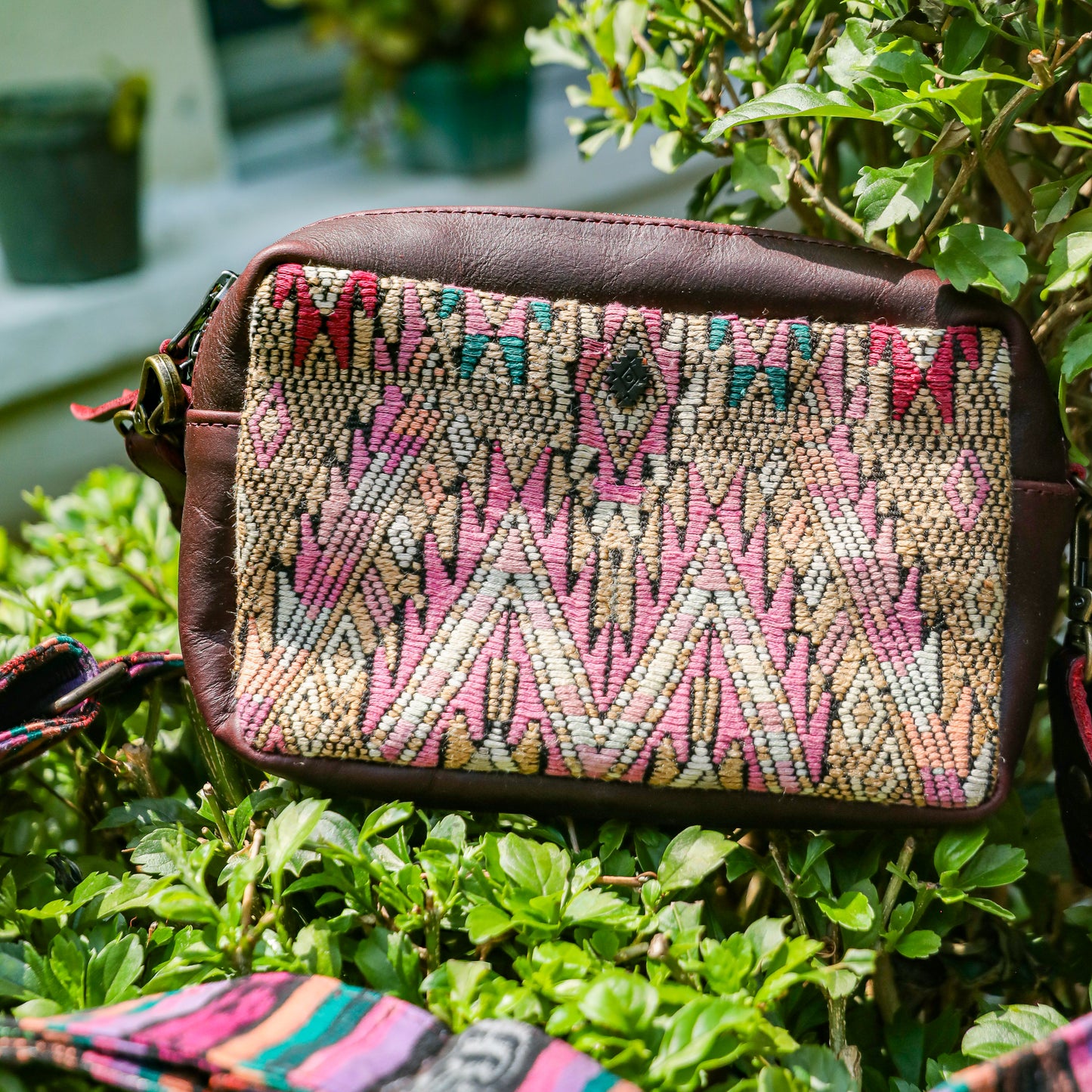 WANDER CROSSBODY SET - OOAK HUIPIL - VINO TINTO - NO. 201421
