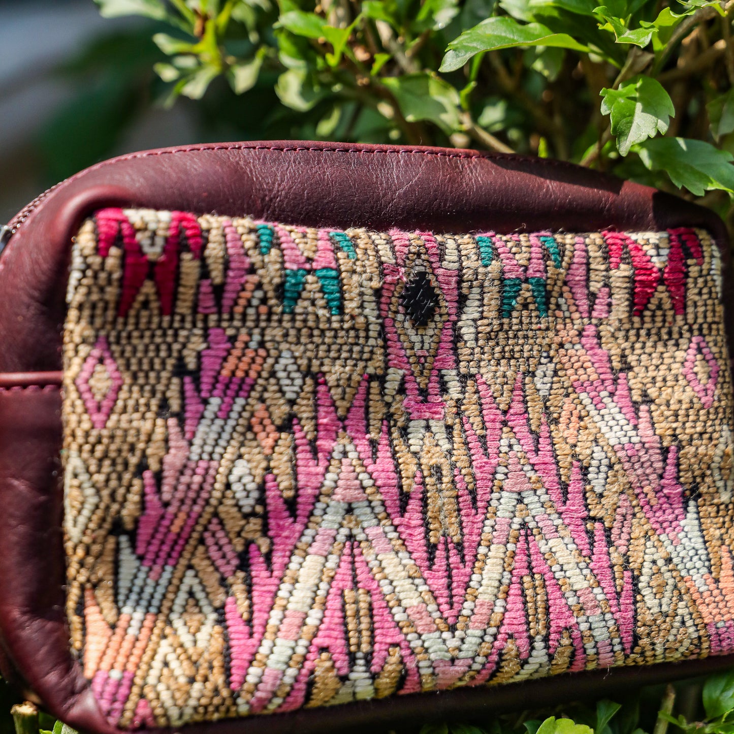 WANDER CROSSBODY SET - OOAK HUIPIL - VINO TINTO - NO. 201421