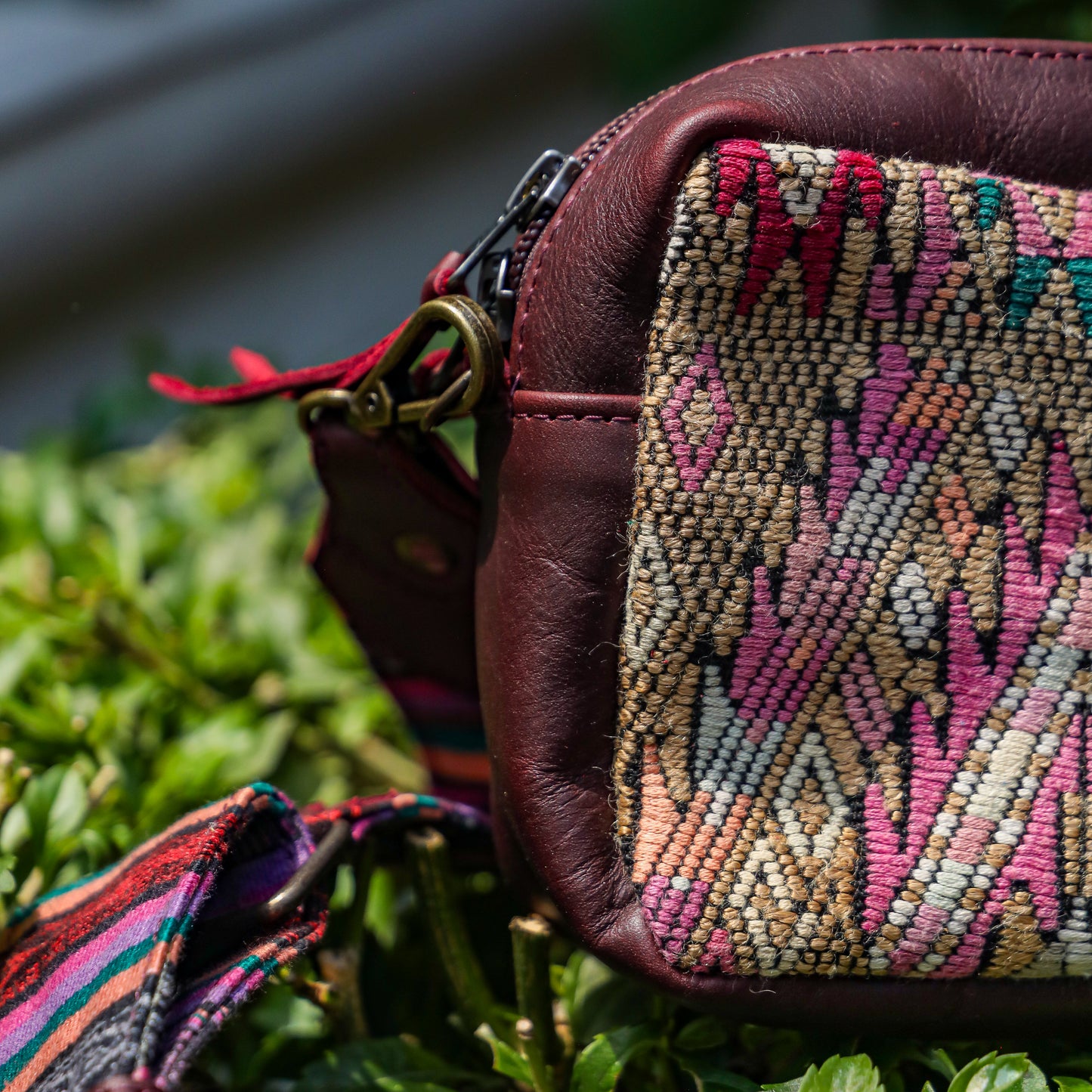 WANDER CROSSBODY SET - OOAK HUIPIL - VINO TINTO - NO. 201421