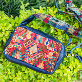 WANDER CROSSBODY SET - OOAK HUIPIL - NAVY - NO. 201435