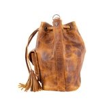 SIGNATURE EDITION DRAWSTRING BUCKET BAG - FULL LEATHER - WRANGLER