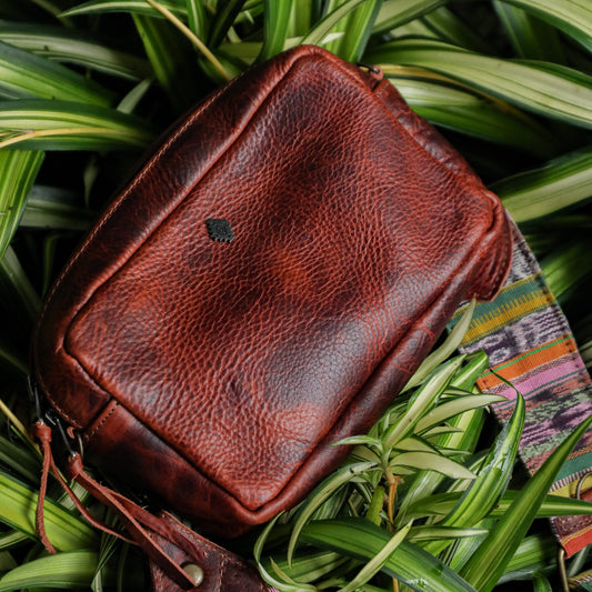 **SHIP WINDOW** WANDER CROSSBODY BAG + STRAP SET - FULL LEATHER - COPPER