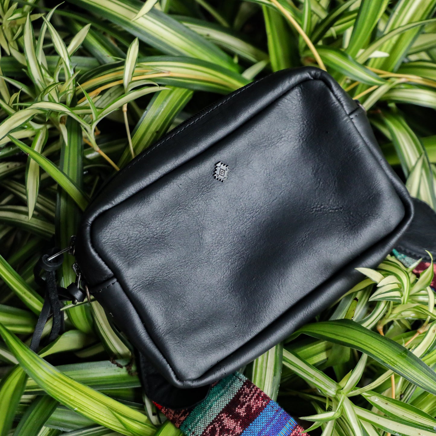 **SHIP WINDOW** WANDER CROSSBODY BAG + STRAP SET - FULL LEATHER - BLACK