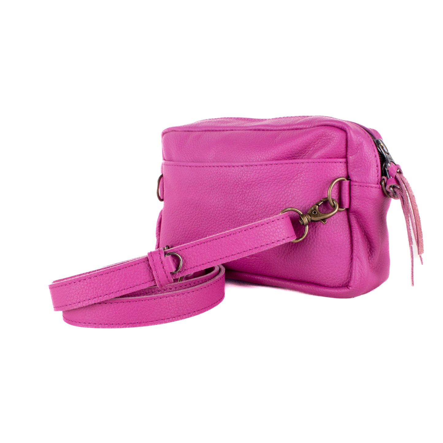 WANDER CROSSBODY BAG + STRAP SET - FULL LEATHER - BABY RHINO