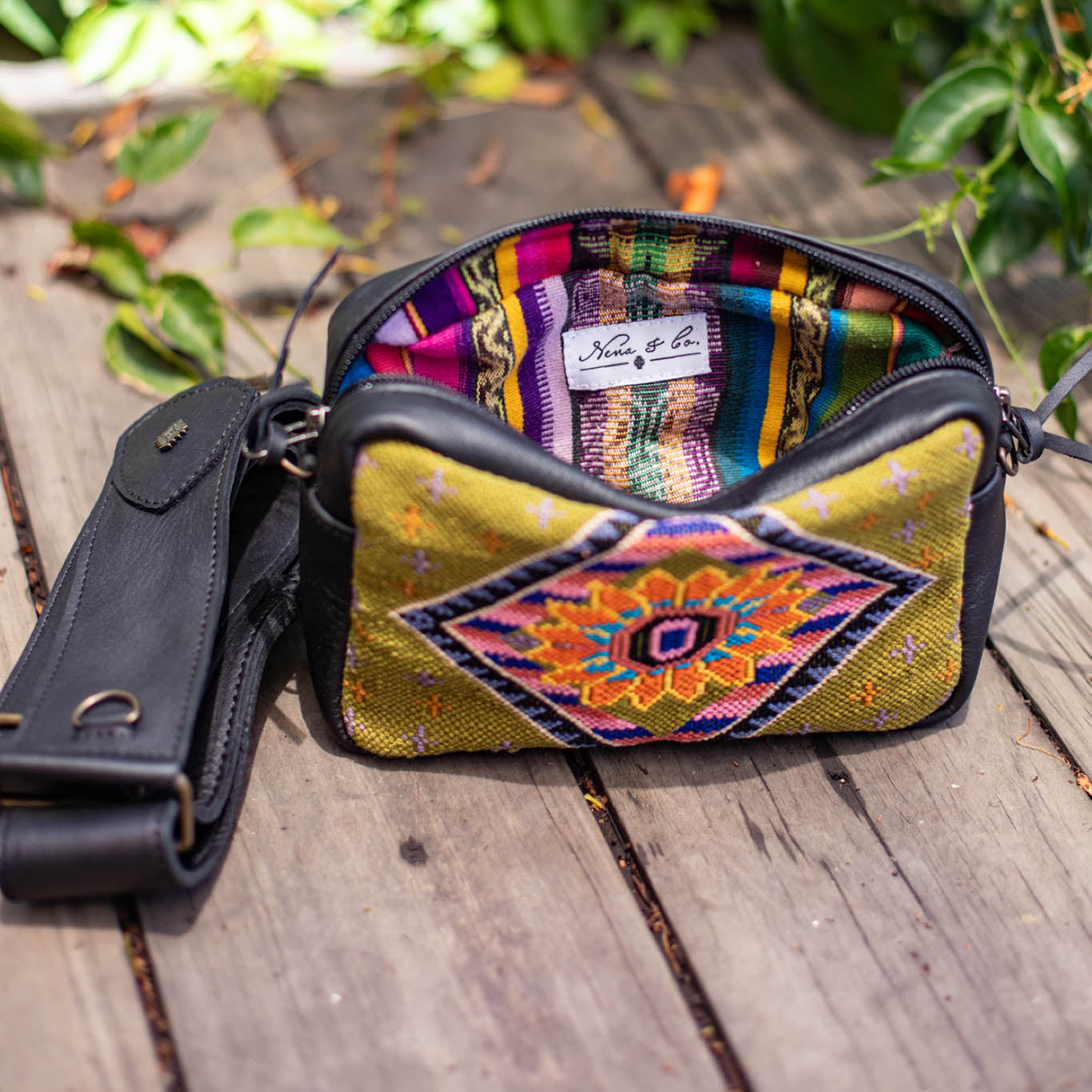 WANDER CROSSBODY SET - H&S PANEL - BLACK - NO. 17357