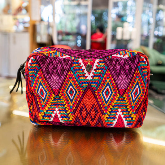 WANDER CROSSBODY BAG - LARGE - OOAK HUIPIL - BLACK - NO. 14936