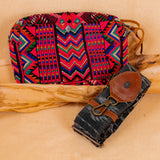 WANDER CROSSBODY BAG + STRAP SET - OOAK HUIPIL & CORTE - CAFE - NO. 16143