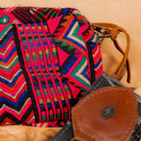 WANDER CROSSBODY BAG + STRAP SET - OOAK HUIPIL & CORTE - CAFE - NO. 16143